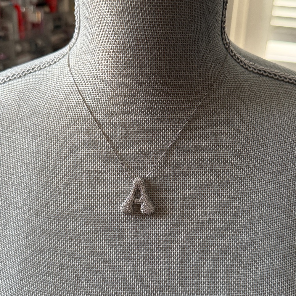 Trendy Jumbo Letter A Necklace
